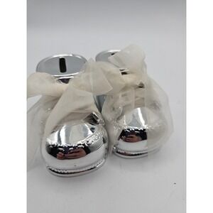 Midwest of Cannon Falls Silver Plated Baby Shoe Coin Bank